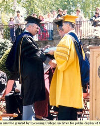 Kenneth Himes Receives Honorary Degree, Commencement 1986