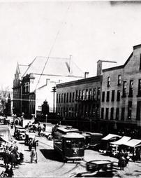 Market Street looking north from Third Street circa 1900
