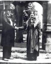 Christiana Knoedler and unidentified man