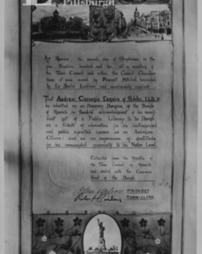 Burgess ticket of the Burgh of Hawick, England (i.e. Scotland), 2nd September, 1902