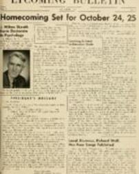 Bulletin, Lycoming College, October 1952