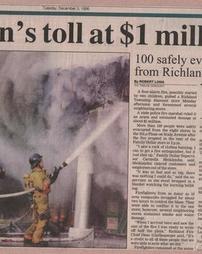 Arson's toll at $1 million