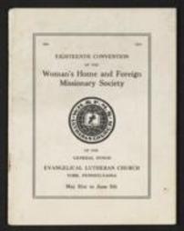 Eighteenth convention of the Woman's Home and Foreign Missionary Society [Program]
