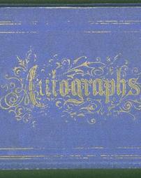 Autograph Book of Evangeline Dimm - Cover