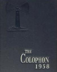Colophon, Wyomissing High School, Wyomissing, PA (1958)