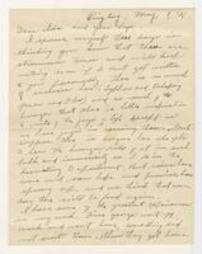 Anna V. Blough letter to Ida and boys, May 8, 1921