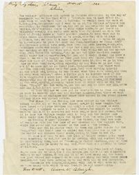 Anna V. Blough letter to unidentified, Nov. 15, 1920