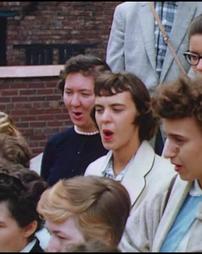 Choir Tour 1957: Singing on the street