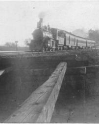 Train going over Werner’s Bridge