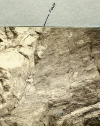 Close up of fault shown in negative no. 1192