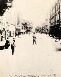 West Fourth Street from William Street, June 1, 1889