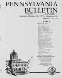 Pennsylvania bulletin Vol. 07 pages 3119-3170