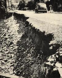 Lycoming Creek Road washout at Paulhamus during 1936 flood