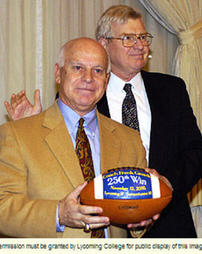 Head Football Coach Frank Giardi and Dr. John F. Piper at 2006 Football Banquet