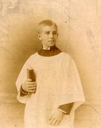 William T. White when he was an Episcopal choirboy in Williamsport
