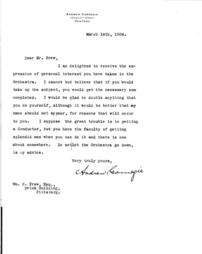 (Andrew Carnegie to Wm. N. Frew, March 14, 1904)