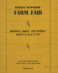 Peters Township Farm Fair Program, 1957.