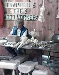 Trapper the Wood Worker at Maple Festival