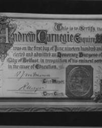 Burgess ticket of Belfast, Ireland, 1st June, 1910