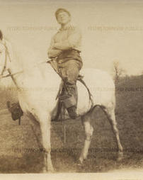 Albert Froebe on horseback.