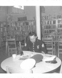 Marine Recruiter in the Library