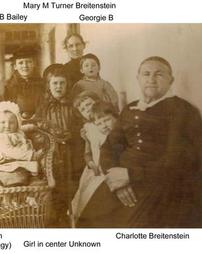 Charlotte Breitenstein with her grandchildren - labeled