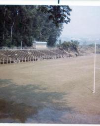 Wilkes-Barre, PA - Athletic Field (now Ralston Athletic Complex) at Wilkes College POST Hurricane Agnes flood.