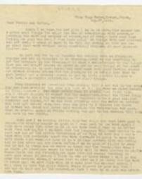 Anna V. Blough letter to father and mother, Aug. 27, 1916