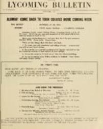 Bulletin, Lycoming College, October 1950