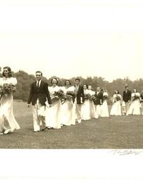 Graduation procession, 1938
