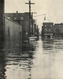 Willow Street looking west from Mulberry Street in 1936 flood