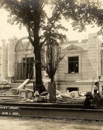 James V. Brown Library under construction, June 1, 1906
