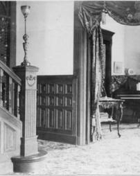Staircase and parlor