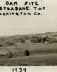 Canonsburg Lake dam site, 1939.