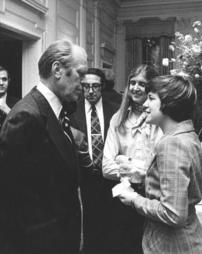 Student Meets President Ford