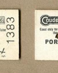 C. and P.A. Train Tickets