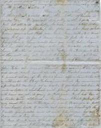 1861? Handwritten letter from Ada (Adaline S. Keller) to her sister, Sallie (Sarah J. Keller)