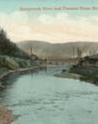 Stone Bridge River Postcard