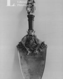 Trowel used by Mr. Carnegie in laying memorial stone of the Mitchell Library, Glasgow, Scotland, 17th September, 1907