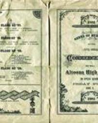 Altoona High School Commencement Program 1881