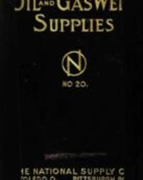 National Supply Co. Catalogue no.20. Oil & Gas Well Supplies