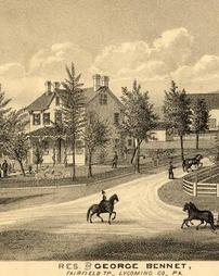 Residence of George Bennet, Fairfield Township, Lycoming County, PA