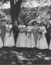 Class of 1949 Commencement - Graduates with Alumnae Mothers
