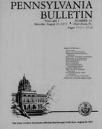 Pennsylvania bulletin Vol. 01 pages 1717-1748