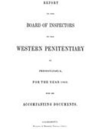 Report of the Western Penitentiary for the year ... (1845)
