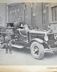 Historical firetruck of Edgewood Pennsylvania