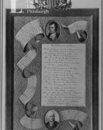 Autographed poem by Robert G. Ingersol on the birthplace of Burns in Ayr, 19th August, 1878