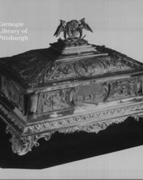 Silver casket containing the freedom of the City of Dundee, Scotland, 24th October, 1902