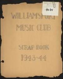 Williamsport Music Club Scrapbook: 1943-1944