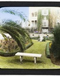 United States. South Carolina. [Unidentified Garden Seat and Parterres]
